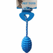 Nunbell Rubber Rugby Ball Dog Toy