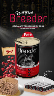 Breeder Pate Wet Food For Adult Dogs All Breeds - 400 G