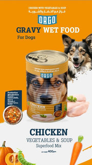 Orgo Wet Food For Dogs With Vegetables & Soup - 400 G