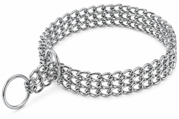 Dog Triple Chain Collar Stainless Steel Choker L