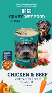 Orgo Wet Food For Dogs With Vegetables & Soup - 400 G