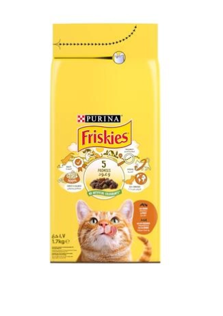 Purina Friskies Cat Dry Food With Chicken & Vegetables - 1.7 KG