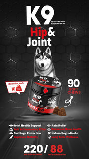 K9 Supplement For Dogs Hip & Joint - 90 Pcs