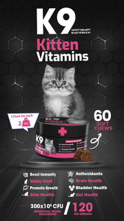 K9 Supplement For Cats Kitten - 60 Pcs