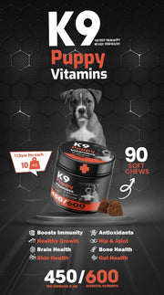 K9 Supplement For Dogs Puppy - 90 Pcs