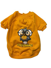 Orgo Sweatshirt With Scotch For Pets Mustard Yellow