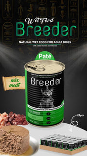 Breeder Pate Wet Food For Adult Cats All Breeds - 400 G