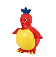 Naomi Toy Chicken Shaped Dog Chew Red and Yellow