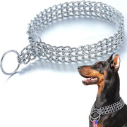 Dog Triple Chain Collar Stainless Steel Choker L