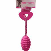 Nunbell Rubber Rugby Ball Dog Toy