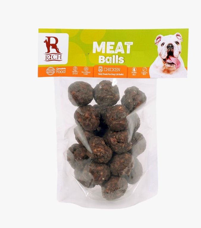 Rich Meatballs For Dog 8 PCS