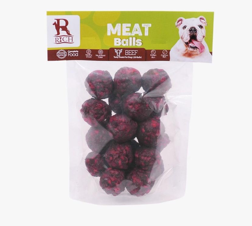 Rich Meatballs For Dog 8 PCS