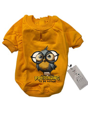Orgo Sweatshirt With Scotch For Pets Mustard Yellow
