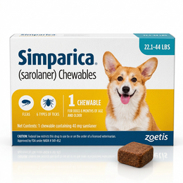 Simparica Chewables Tablets  Anti Flea & Ticks 1 Tab