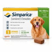 Simparica Chewables Tablets  Anti Flea & Ticks 1 Tab
