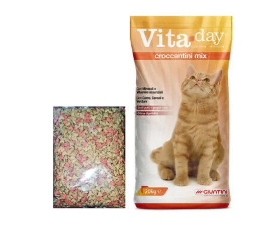 Vita Day Croccantini Mix Dry Food for Adult Cats - 0.5 KG