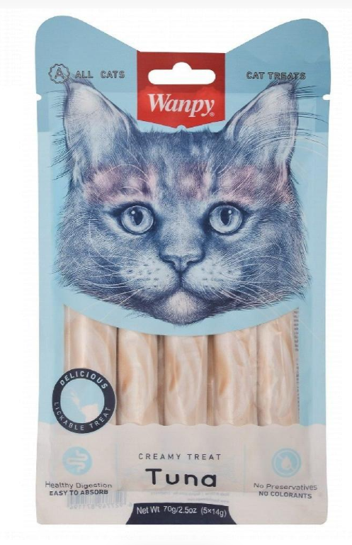 Wanpy Creamy Treats For All Cats - 14 G