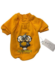 Orgo Sweatshirt With Scotch For Pets Mustard Yellow